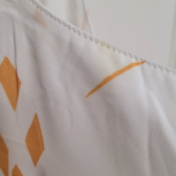 Bishop + Young Orange And White Riviera Print Flowy Tunic Dress - Picture 9 of 10